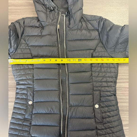 Vintage Abercrombie & Fitch Down Black Puffer Jacket Y2K Womens M - Picture 16 of 16